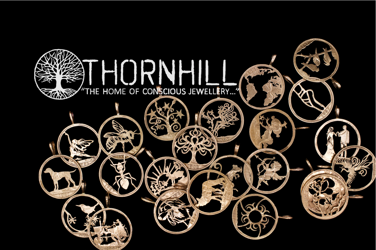 Hand made recycled jewellery, coin, spoon and fork jewellery