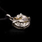 Steampunk pendant made from a vintage watch movement set in sterling silver