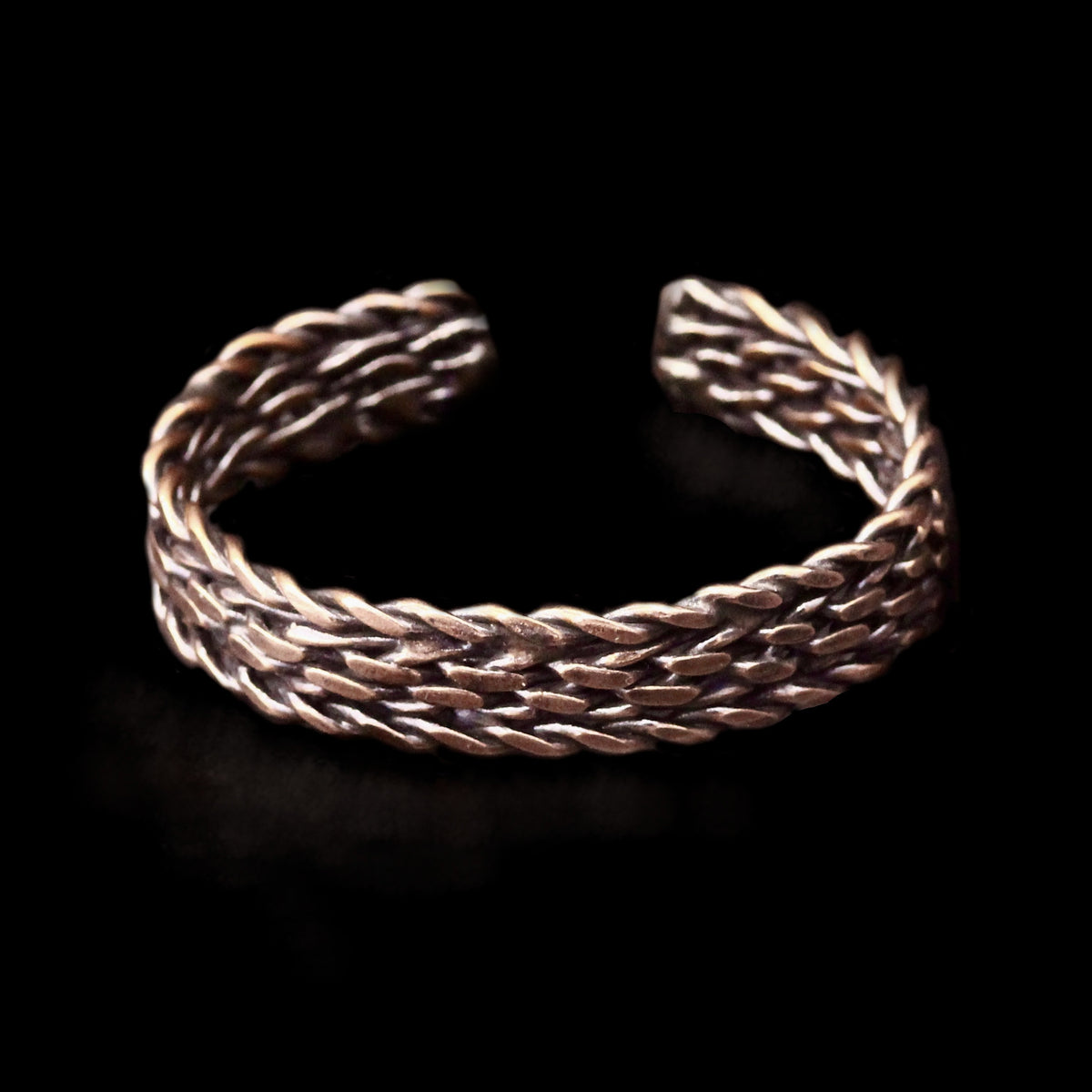 Woven Copper Cuff Bracelet