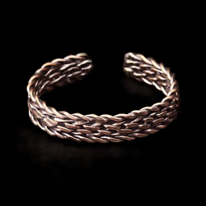 Woven Copper Cuff Bracelet