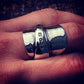 Solid Silver spoon Ring plane  - Spoon Ring 08