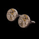 Watch Mechanism Cufflinks (20mm round and silver in colour)