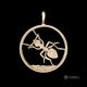 Ant - Coin Pendant