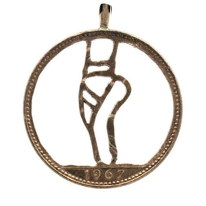 Ballet Shoe - Coin Pendant