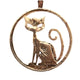 Big-Headed Pussy Cat - Coin Pendant