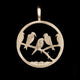 Birds in a Tree - Coin Pendant