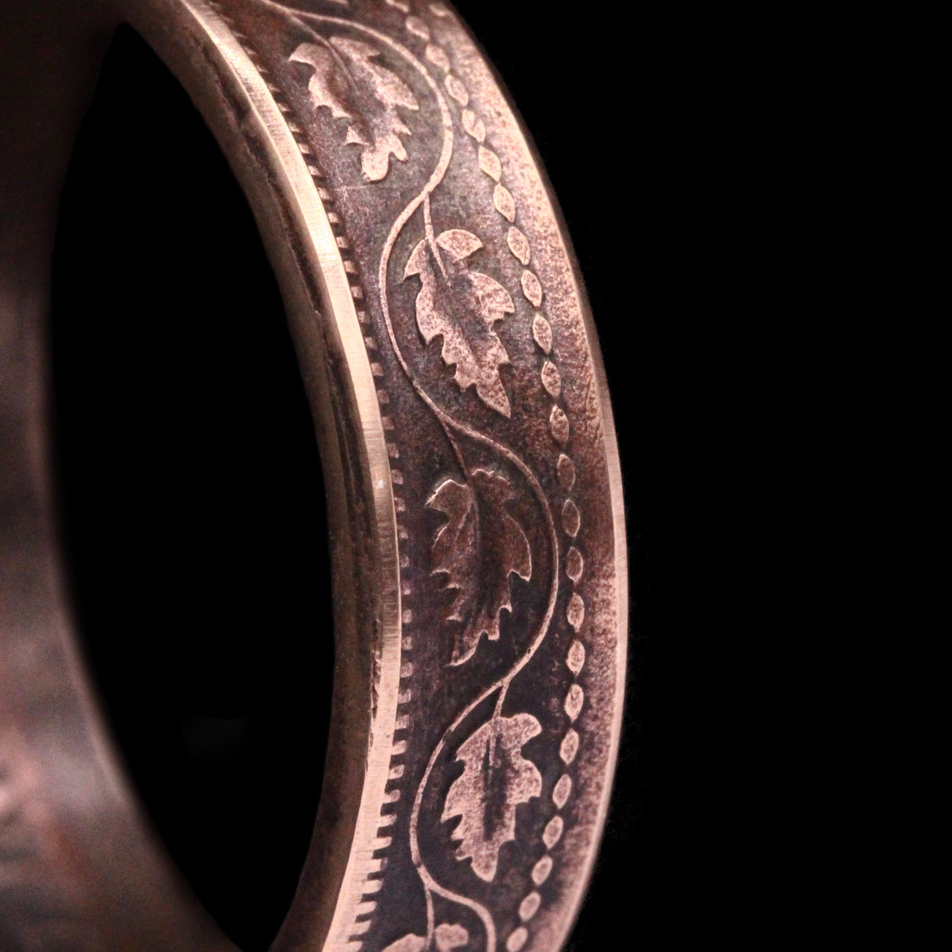 Thin Red Line Morgan Coin Ring - Silver State Foundry