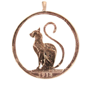 Cat - Coin Pendant