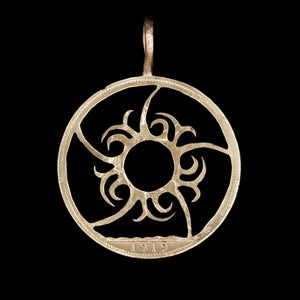 Celtic Sun - Coin Pendant