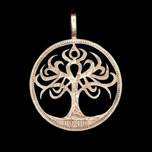 Celtic Tree of Life coin pendant - Coin Pendant