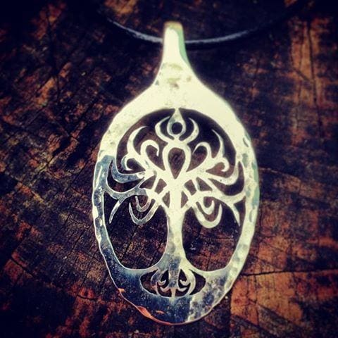 Rustic Copper Celtic Tree of Life Necklace Customizable – Inlumined Arts LLC