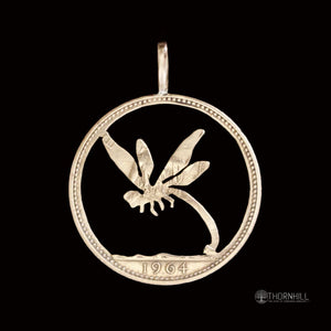 Dragonfly 02 - Coin Pendant