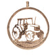 Modern Farm Tractor - Coin Pendant