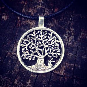 Oak Tree of Life - Coin Pendant