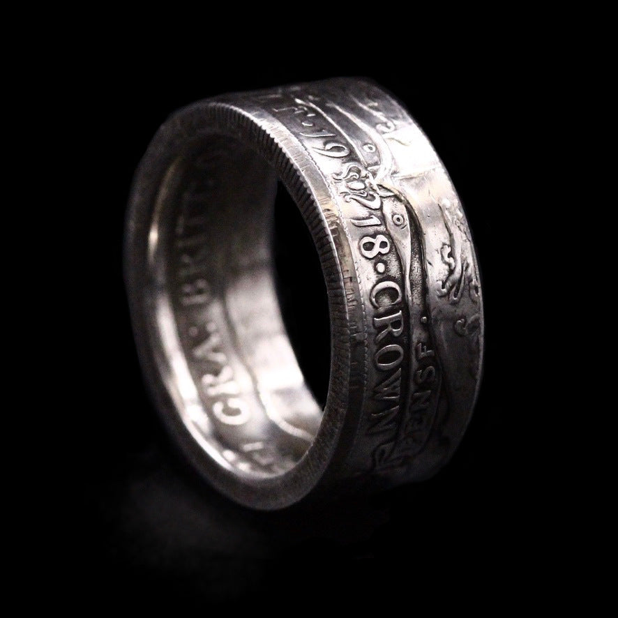 Shop for silver rings Online in India -Vintage Coin Ring by Quirksmith