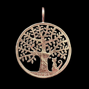 Oak Tree of Life with Cat