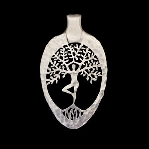 Yoga Woman Tree of Life - Spoon Pendant